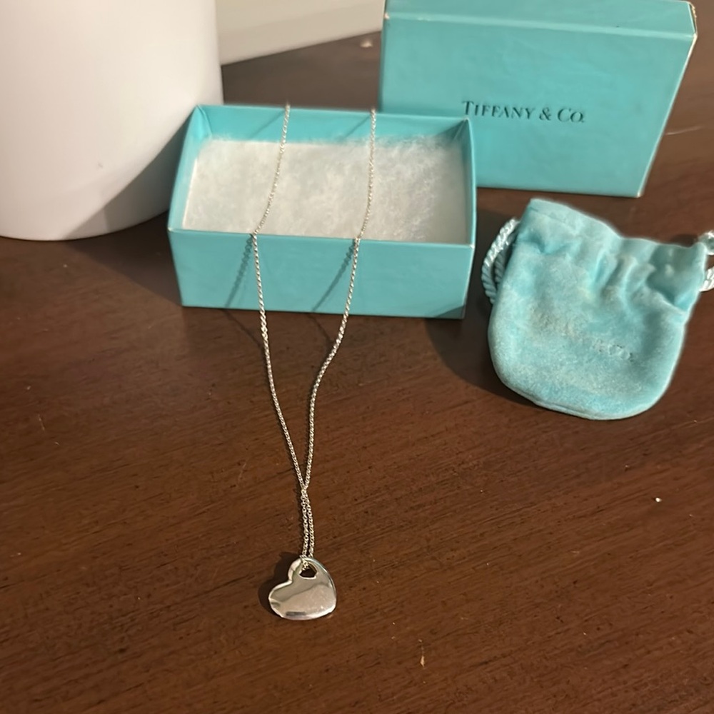 Tiffany & Co. Silver Necklace with Heart Pendant